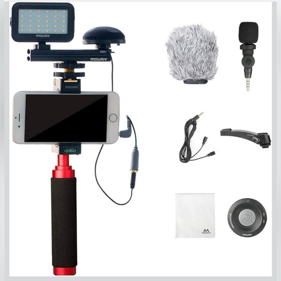 Mouriv Other - NIB - Mouriv PV-1 Smartphone Video Kit with LED Light and Microphone